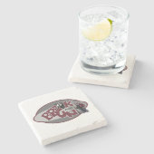 Onderbreken en rennen stenen onderzetter (Zijkant)