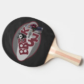 Onderbreken en rennen tafeltennisbatje (Zijkant)