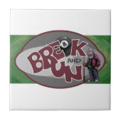 Onderbreken en rennen tegeltje (Voorkant)