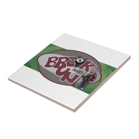 Onderbreken en rennen tegeltje (Zijkant)