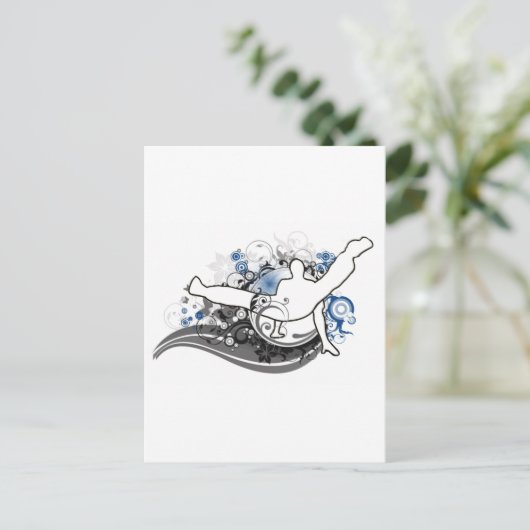 Onderbreking iets briefkaart (Staand voorkant)