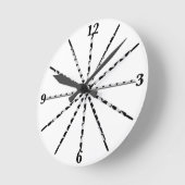 Onderbroken driehoeken Mechanische 12 keer patroon Ronde Klok (Hoek)