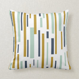 Onderbroken lijnen Mid-Century Modern Pattern Kussen