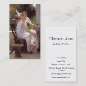Onderbroken werk, William-Adolphe Bouguereau Visitekaartje (Voorkant / Achterkant)