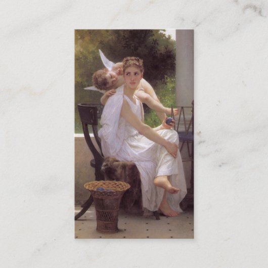 Onderbroken werk, William-Adolphe Bouguereau Visitekaartje (Voorkant)