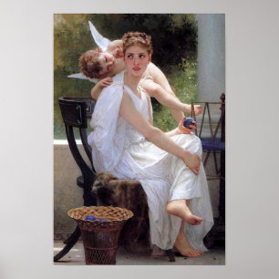 "onderbroken werkzaamheden" door Bouguereau Poster