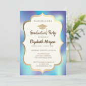 Onderdeel van holografisch blauw Afstuderen met st Kaart (Staand voorkant)