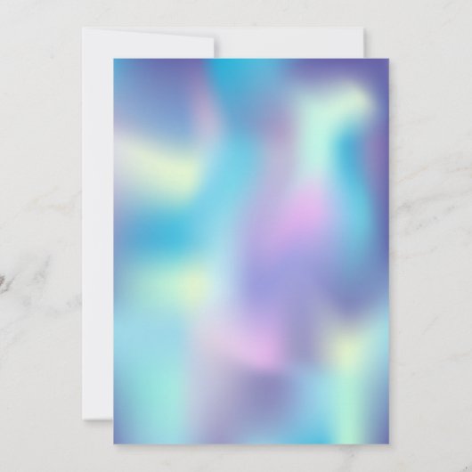 Onderdeel van holografisch blauw Afstuderen met st Kaart (Achterkant)