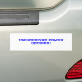 ONDERDEKER POLITIEKRUISER! BUMPERSTICKER (Op auto)