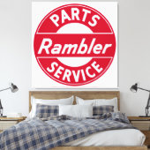 Onderdelen en serviceteken voor Rambler Canvas Afdruk (Insitu (Slaapkamer))