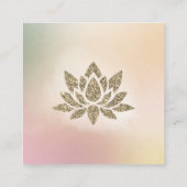 *~* ONDERDELEN HOUDEN- lotus Vierkante Visitekaartje (Achterkant)