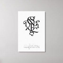 Onderdelen van een personage 20 x 30 canvas afdruk