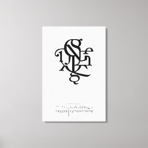 Onderdelen van een personage 20 x 30 canvas afdruk