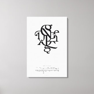 Onderdelen van een personage 20 x 30 canvas afdruk