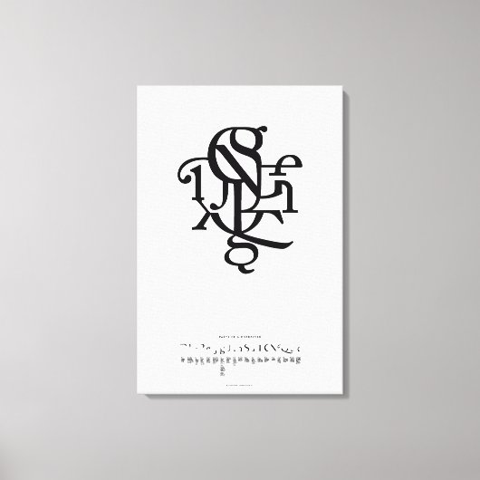 Onderdelen van een personage 20 x 30 canvas afdruk (Voorkant)