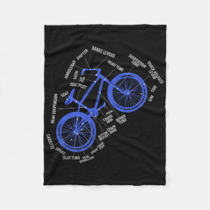 Onderdelen van mountainbike diagram technische fie fleece deken