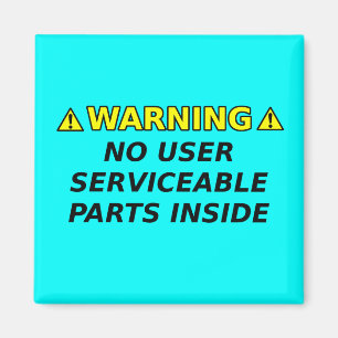 Onderdelen Waarschuwing Funny Magnet Humor