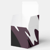 Onderdompeling: Abstract Zwart, Wit, Paars & Groen Bedankdoosjes (Geopend)