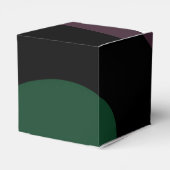 Onderdompeling: Abstract Zwart, Wit, Paars & Groen Bedankdoosjes (Achterkant)