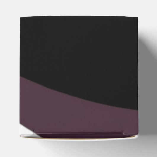 Onderdompeling: Abstract Zwart, Wit, Paarse & Groe Bedankdoosjes (Bovenkant)