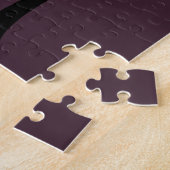 Onderdompeling: Abstract Zwart, Wit, Paarse & Groe Legpuzzel (Zijkant)