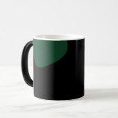 Onderdompeling: Abstract Zwart, Wit, Paarse & Groe Magische Mok (Voorkant links)