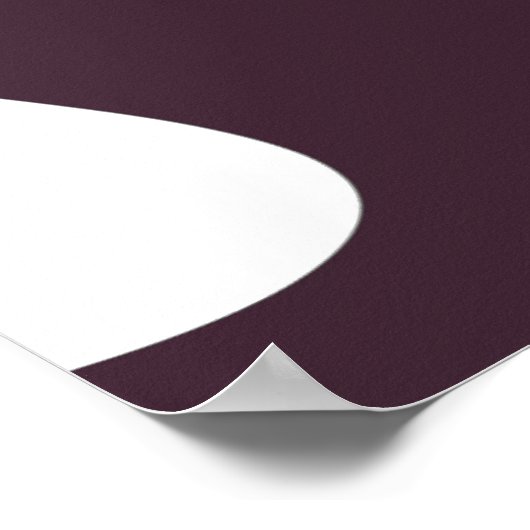 Onderdompeling: Abstract Zwart, Wit, Paarse & Groe Poster (Hoek)