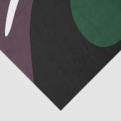 Onderdompeling: Abstract Zwart, Wit, Paarse & Groe Tissuepapier (Detail)