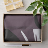 Onderdompeling: Abstract Zwart, Wit, Paarse & Groe Tissuepapier (Geschenk)