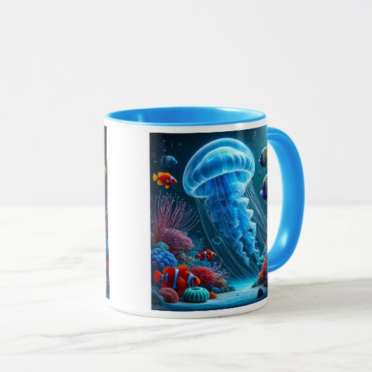 Onderdompeling in de zeebodem. mok (Voorkant rechts)