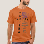 Onderdompeling Yahuah Yahusha T-shirt (Voorkant)