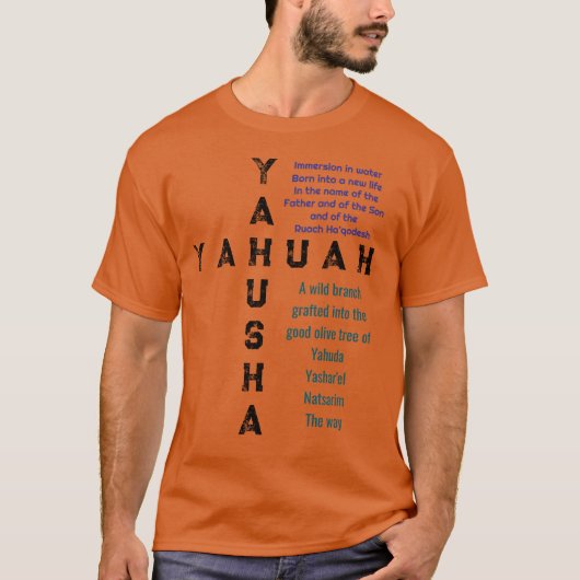 Onderdompeling Yahuah Yahusha T-shirt (Voorkant)