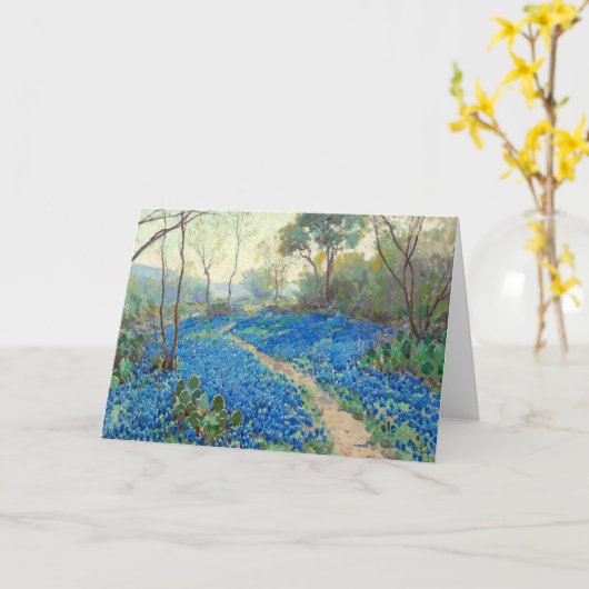 Onderdonk - A Hillside of Bluebonnets - Texas Kaart (Gele Bloem)