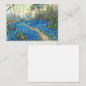 Onderdonk - A Hillside of Bluebonnets - Texas Notitiekaartje (Voorkant / Achterkant)