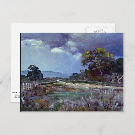 Onderdonk - Approaching Rain, Southwest Texas Briefkaart (Voorkant / Achterkant)