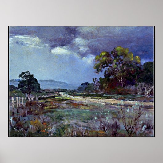 Onderdonk - Approaching Rain, Southwest Texas Poster (Voorkant)
