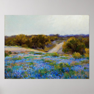 Onderdonk - Blauwe hoeden in de late middag Poster