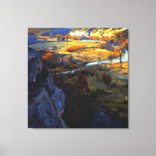 Onderdonk - Blauwen op de Guadalupe Canvas Afdruk