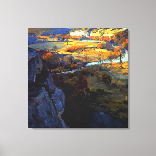 Onderdonk - Blauwen op de Guadalupe Canvas Afdruk (Voorkant)