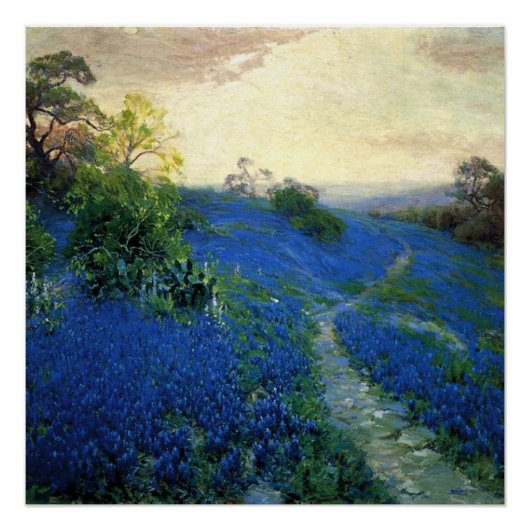 Onderdonk - Bluebonnet Field, Perfect Poster (Voorkant)