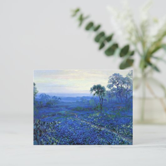 Onderdonk - Bluebonnet landschap met Cacti, Road, Briefkaart (Staand voorkant)
