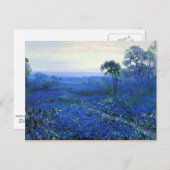 Onderdonk - Bluebonnet landschap met Cacti, Road, Briefkaart (Voorkant / Achterkant)
