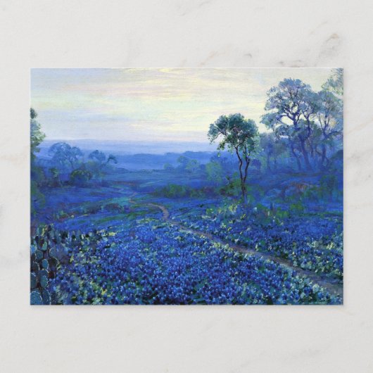 Onderdonk - Bluebonnet landschap met Cacti, Road, Briefkaart (Voorkant)