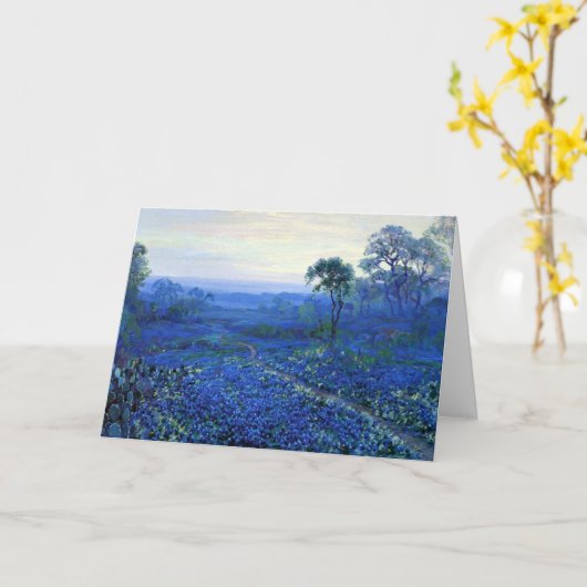 Onderdonk - Bluebonnet landschap met Cacti, Road, Kaart (Gele Bloem)