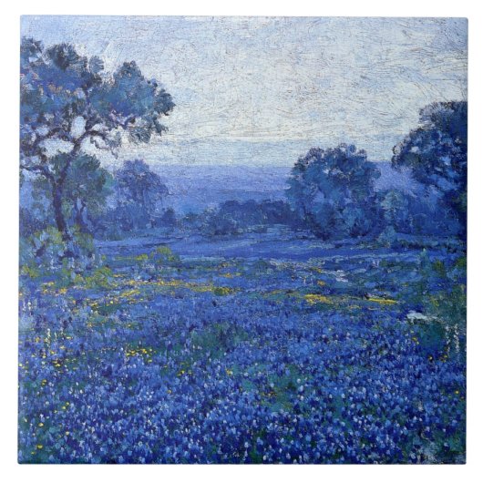 Onderdonk - Bluebonnet Scene, beeldende kunst, Tegeltje (Voorkant)