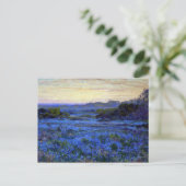 Onderdonk - Bluebonnet Scene met een meisje Briefkaart (Staand voorkant)