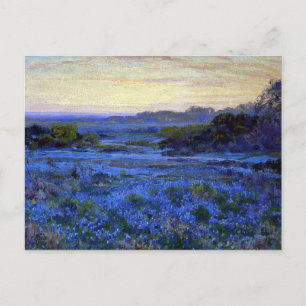 Onderdonk - Bluebonnet Scene met een meisje Briefkaart