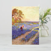 Onderdonk - Bluebonnet scene met Girll Kaart (Staand voorkant)