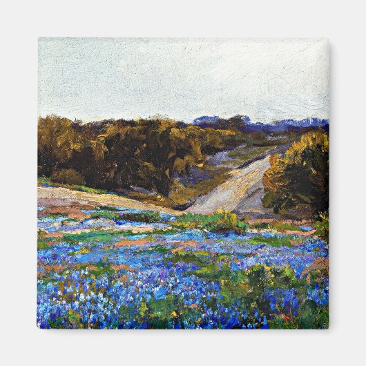 Onderdonk - Bluebonnets at Late vanmiddag Magneet (Voorkant)