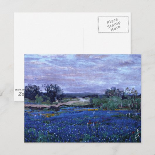 Onderdonk - Bluebonnets at Twilight 1922 Briefkaart (Voorkant / Achterkant)